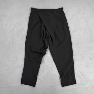 Julius Afangar S/S 2020 Black Cotton, Linen & Cupro Blend Pants JP 2, Small